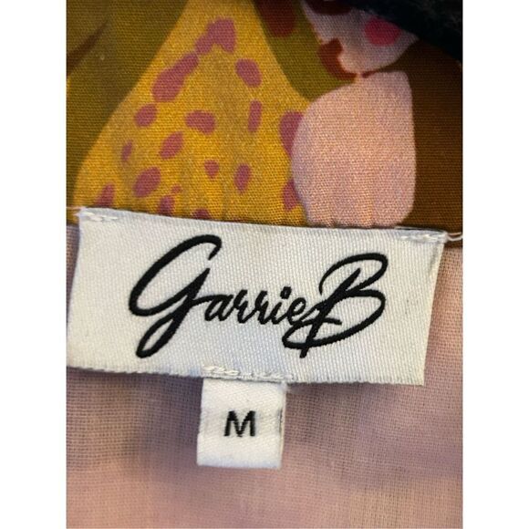 Garrie B Carly Wrap Dress Size S Botanical Flower Hawaii Vacation - Picture 6 of 11